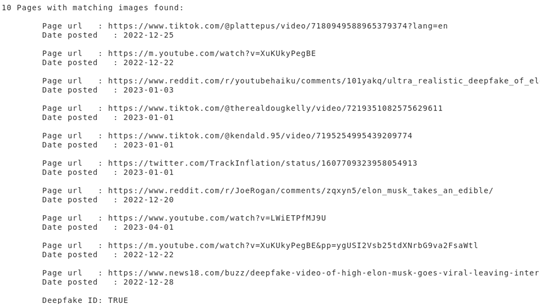 deepfake detection in action
